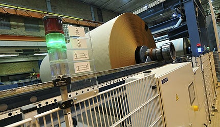 The mill produces three types of kraftliner